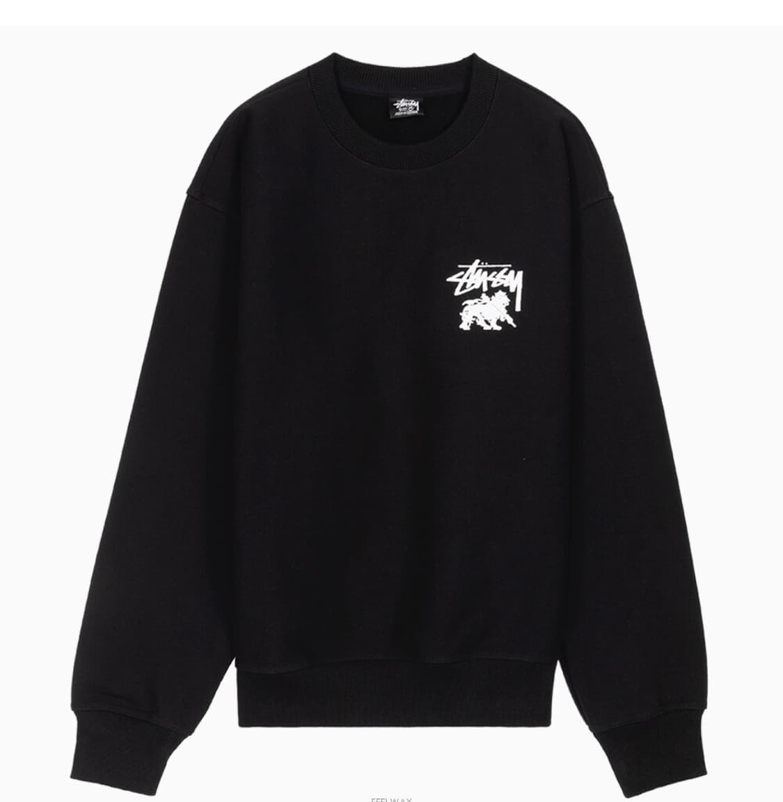 스투시 라스타 블랙 기모 맨투맨 상품이미지1