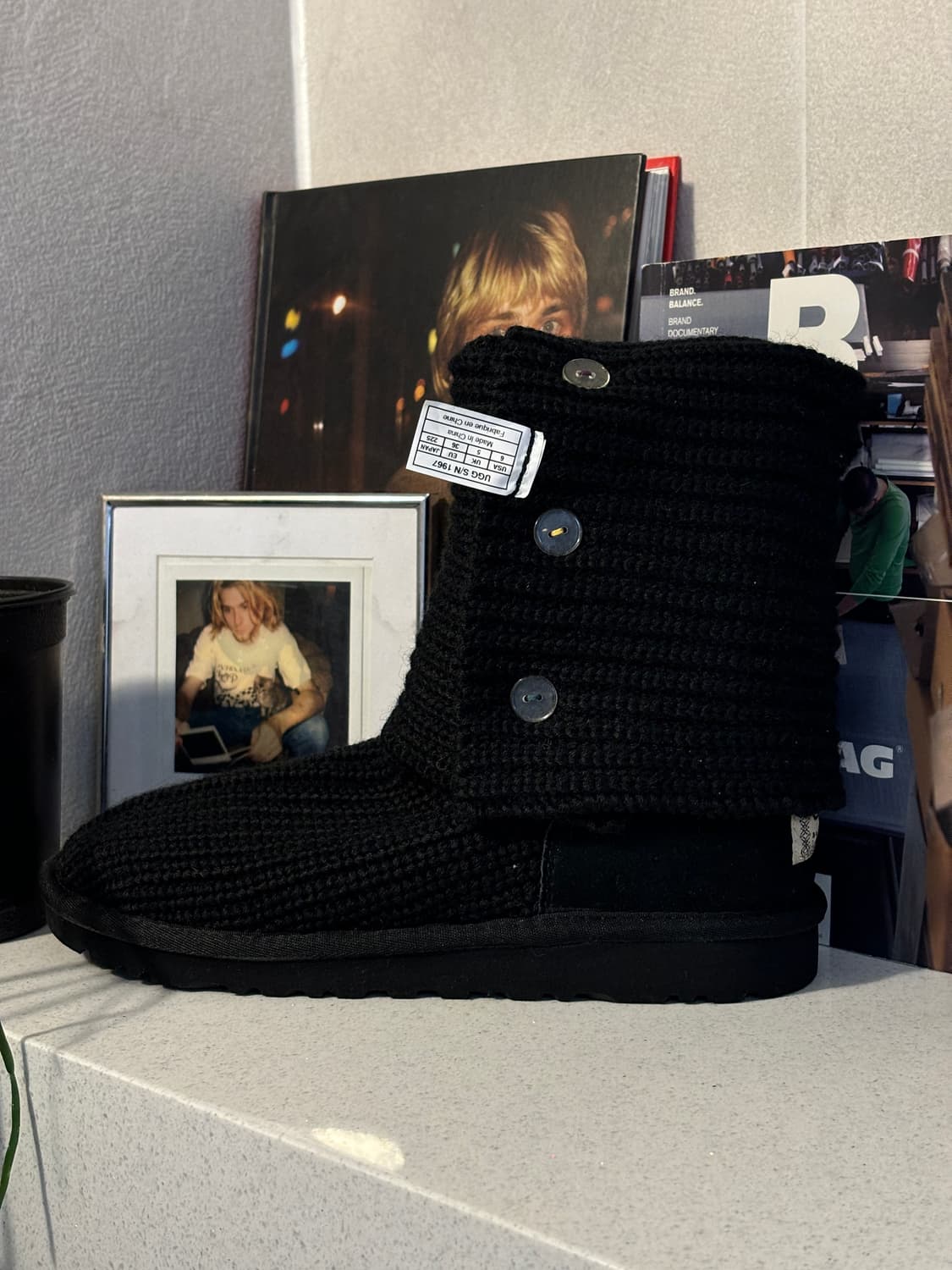 어그 버튼 니트 부츠 상품이미지4