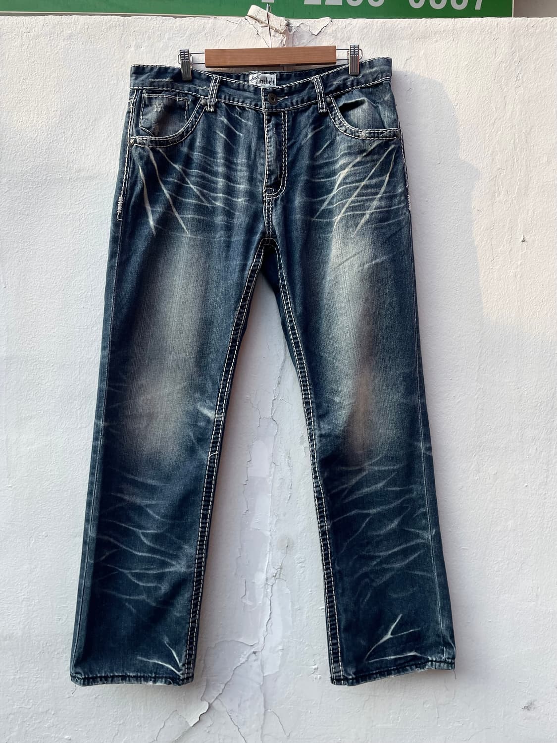 00s time belt vintage y2k boot cut 상품이미지4
