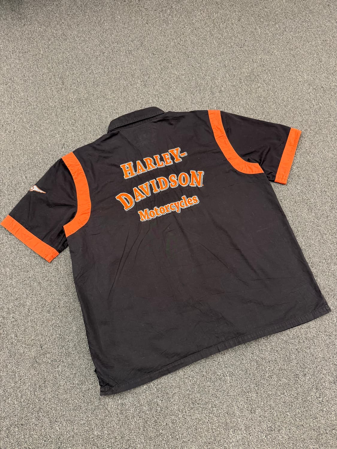 XL)할리데이비슨 빈티지 패치자수 반팔 셔츠 상품이미지5
