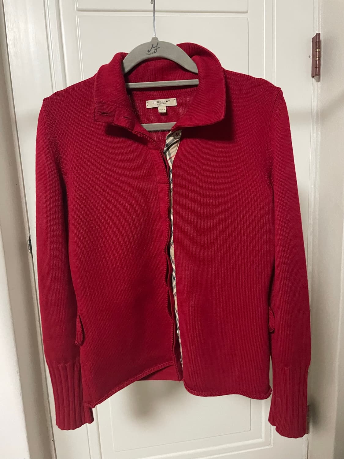 버버리 런던 노바체크 니트 가디건 상품이미지2