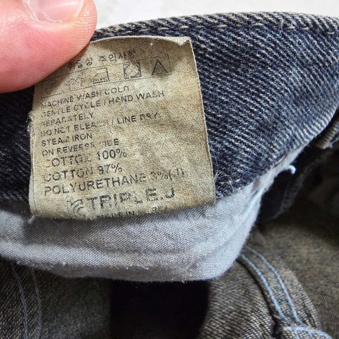 (S)트리플제이 워싱 데님 팬츠  상품이미지5