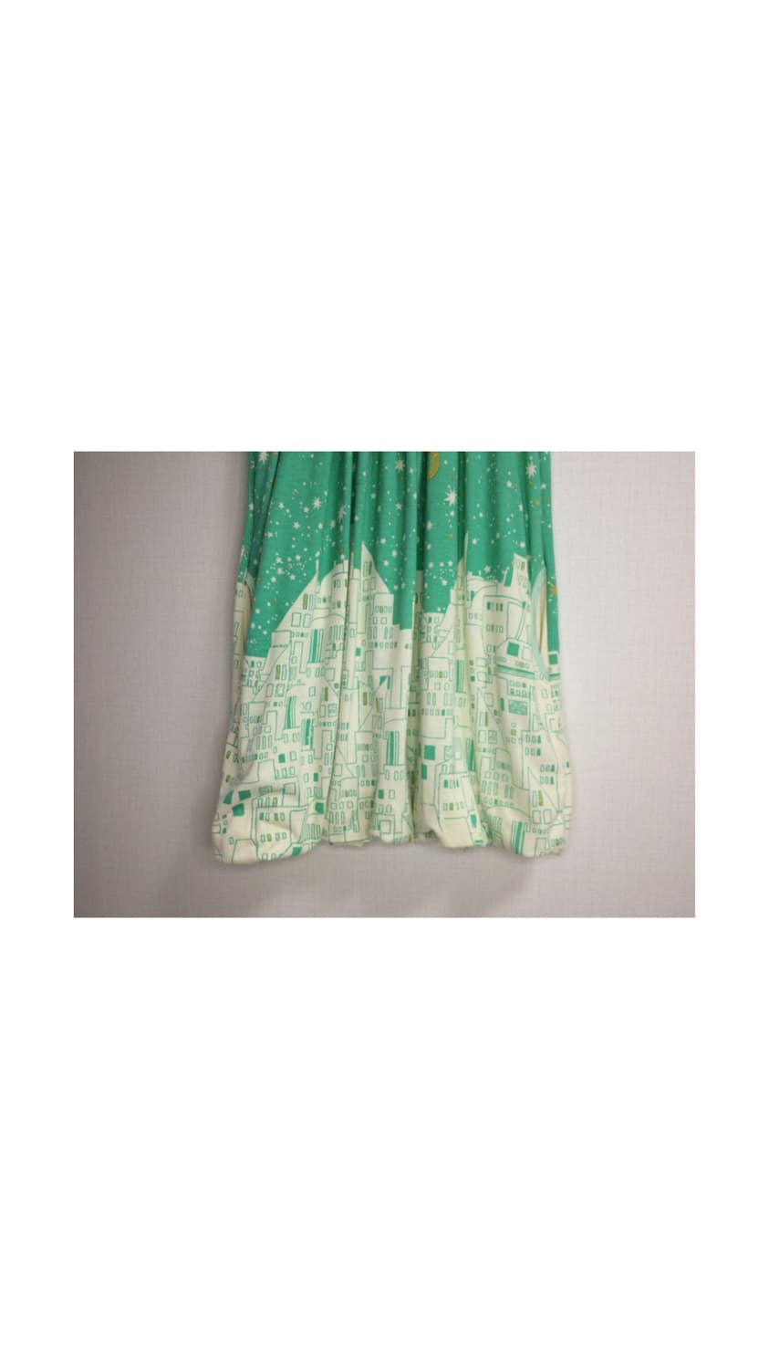 Scolar 스칼라 별 패턴 민트 벌룬 원피스 상품이미지3