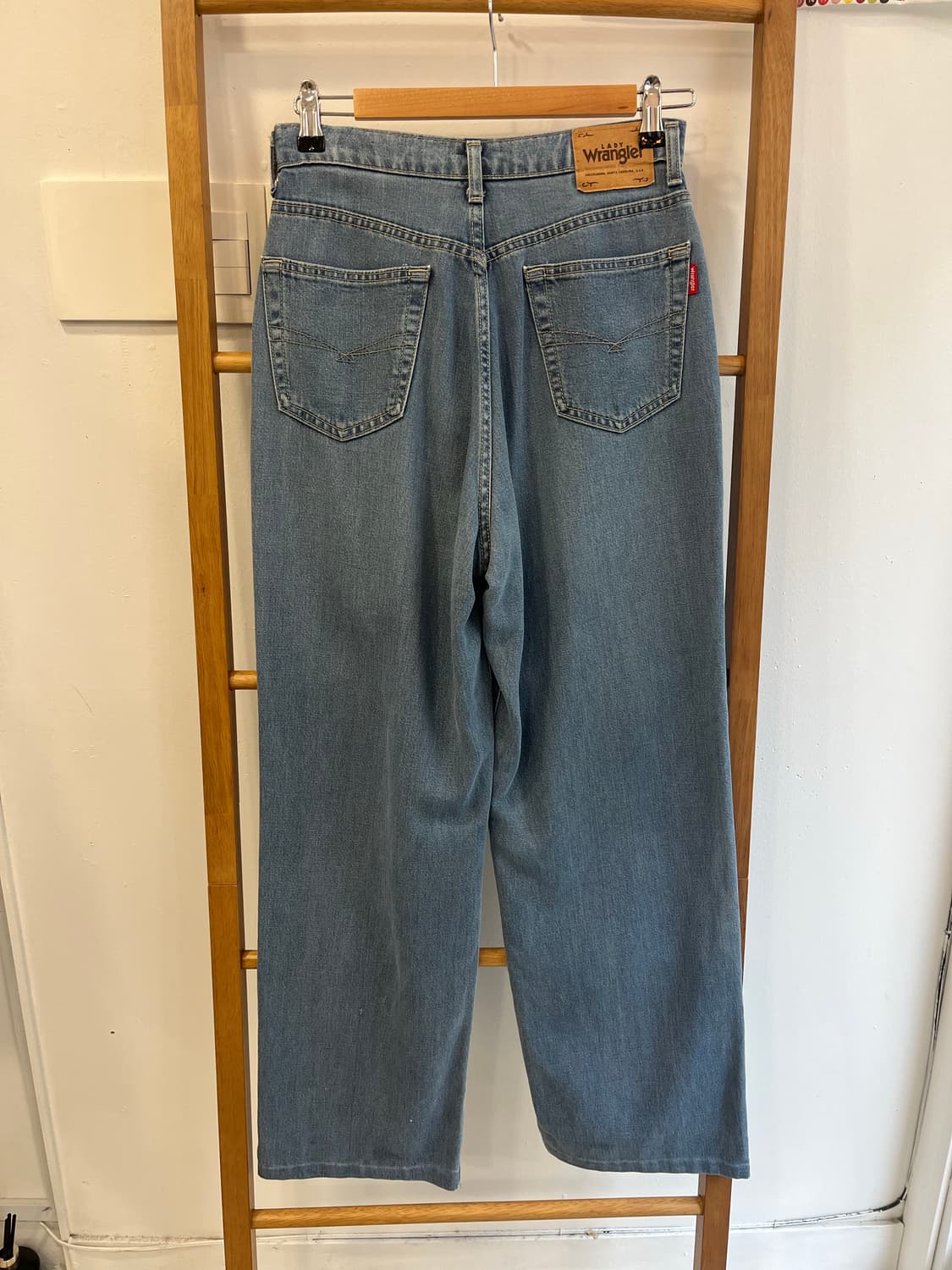 레이디 랭글러(Wrangler) 하이웨스트 와이드 데님 26 상품이미지2