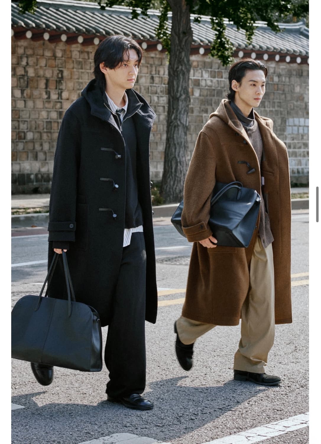 유스 더플 코트 블랙 카센티노 L사이즈 판매 상품이미지4