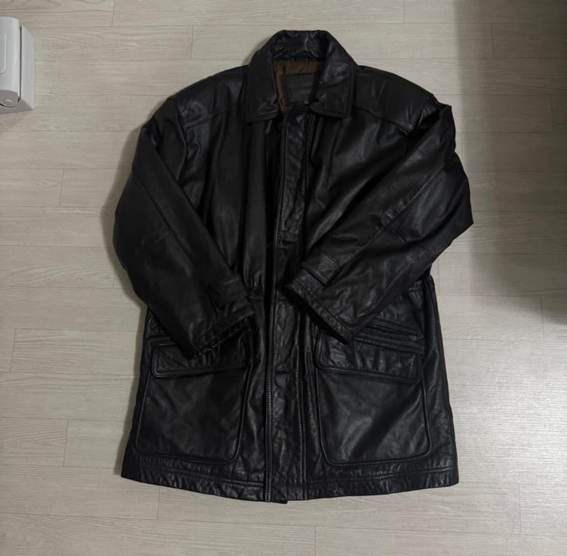 소가죽 레더 카코트 상품이미지1