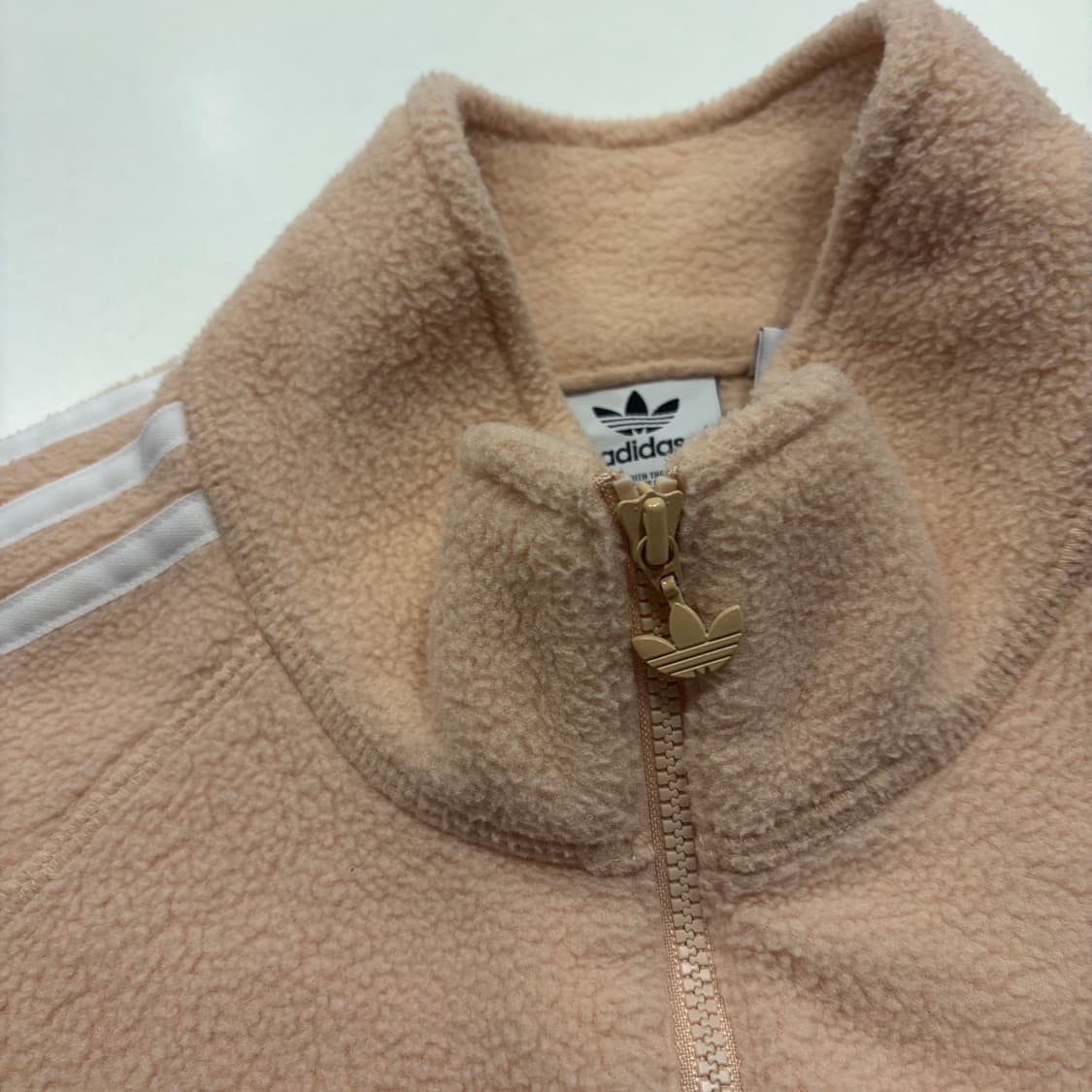 [S] 아디다스 파이어버드 삼선 플리스 하프집업 살구 C726 상품이미지4