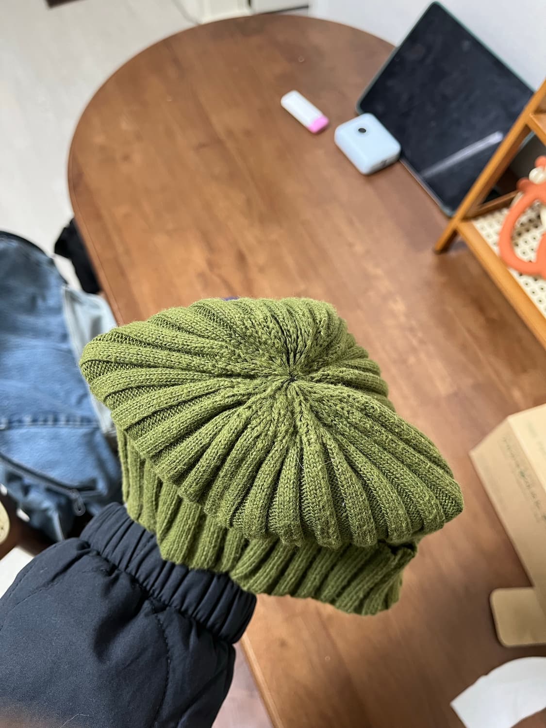 더블탭스 쿨맥스 비니 블루(카키품절) 상품이미지4