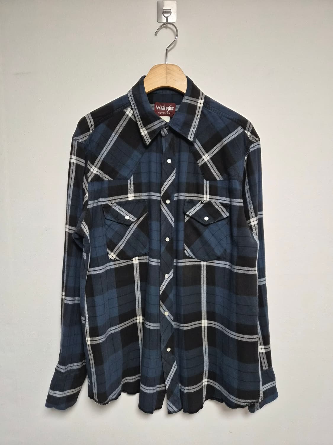 랭글러Wrangler 체크 웨스턴 셔츠 L사이즈 - S347 상품이미지1
