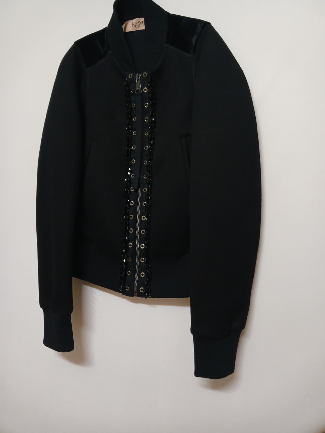 넘버투애니원 N21 자수 비즈장식 봄버 자켓 상품이미지7