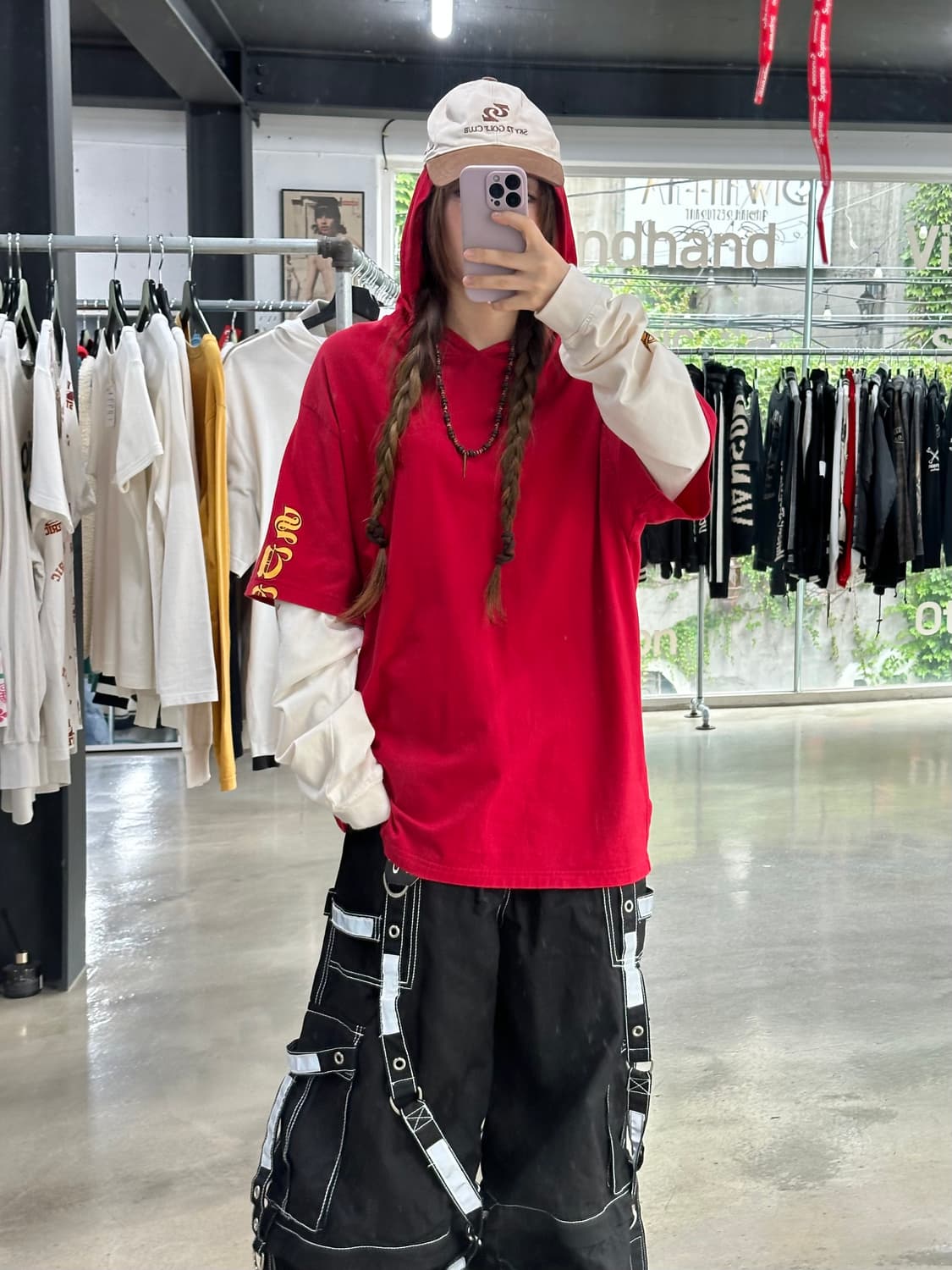 슈프림 레이어드후드 롱슬리브 상품이미지3