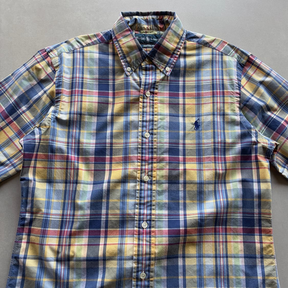 [S]폴로 랄프포렌 커스텀핏 플레이드 체크 셔츠 상품이미지4