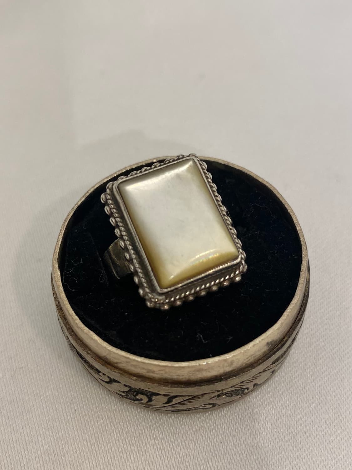 square mother-of-pearl 925silv 상품이미지2