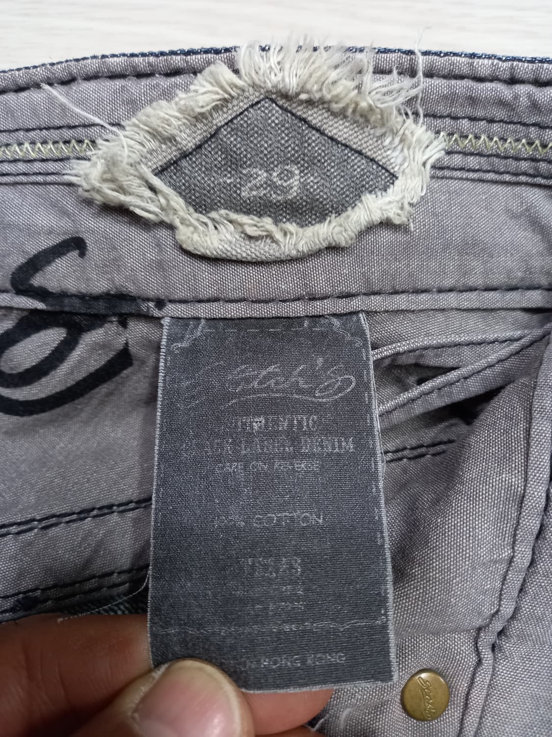 29 스티치스 HongKong 약골반 워싱 약부츠컷 진청 29-550 상품이미지8