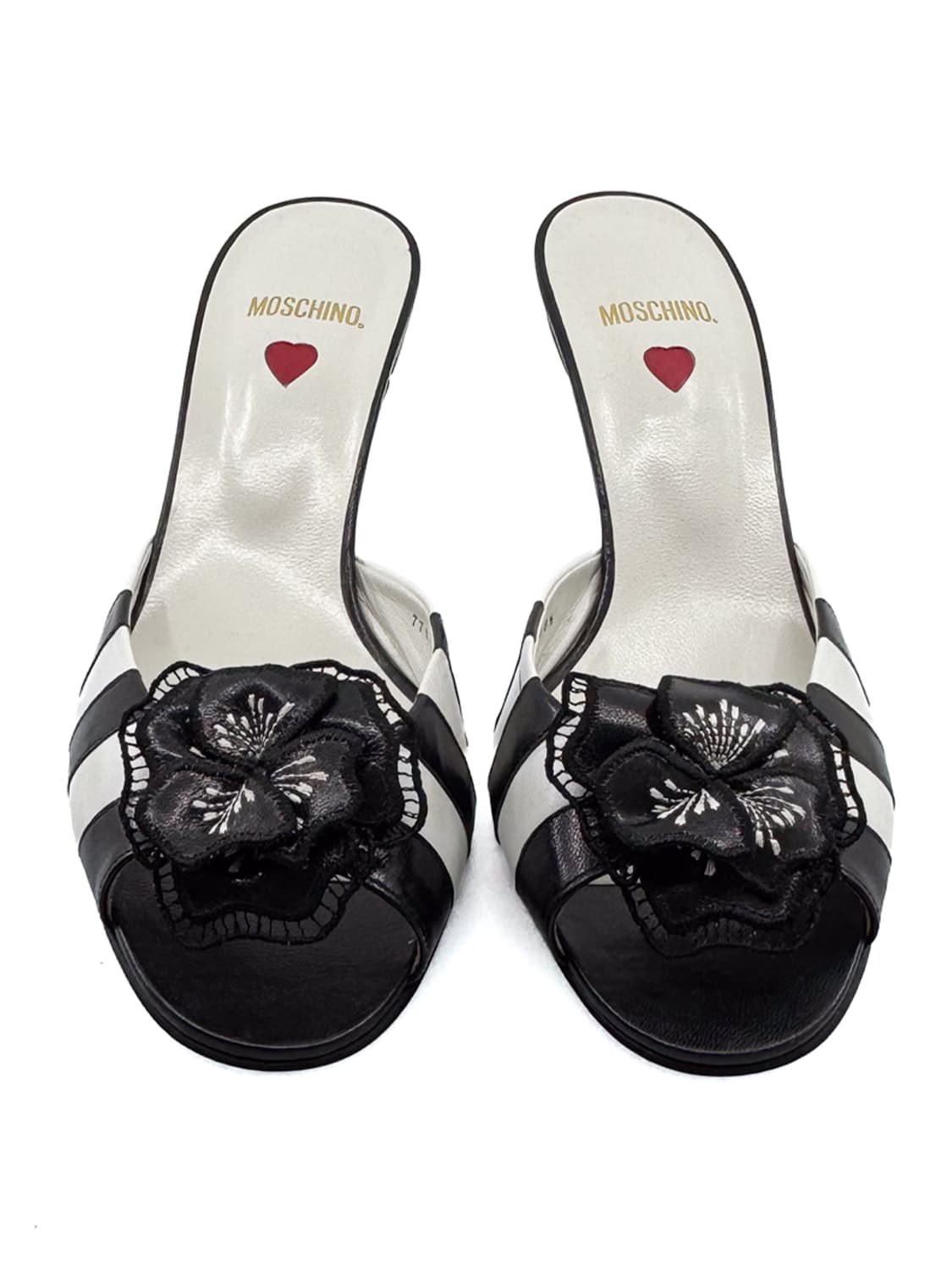 MOSCHINO Striped Corsage Mules 상품이미지6