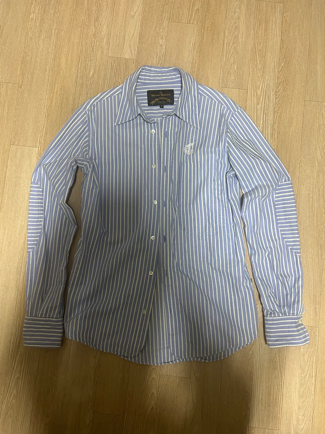 비비안웨스트우드 블루 스트라이프 셔츠 상품이미지1