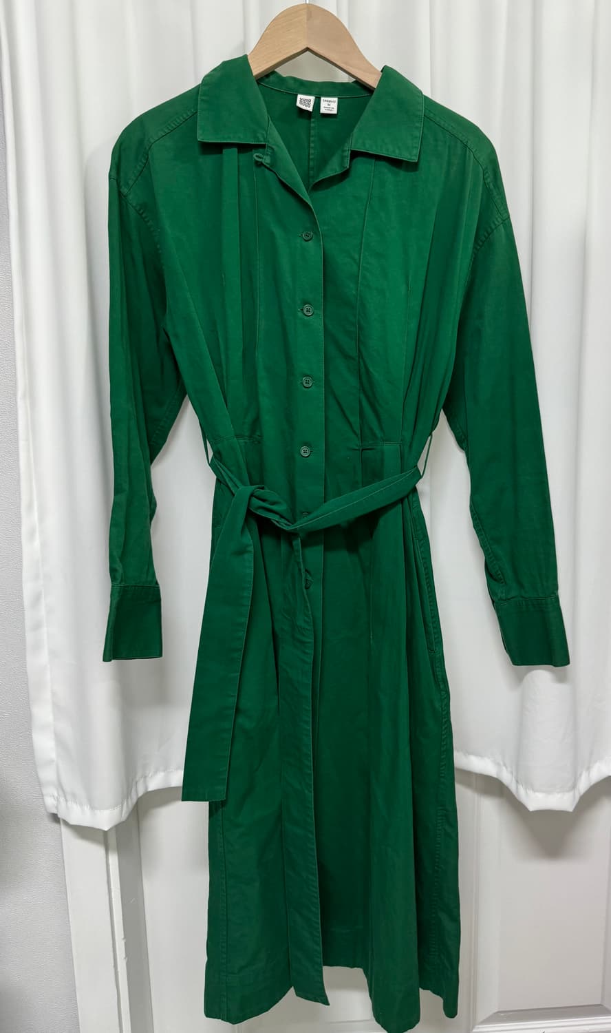 유니클로 U 셔츠 그린 원피스 상품이미지3