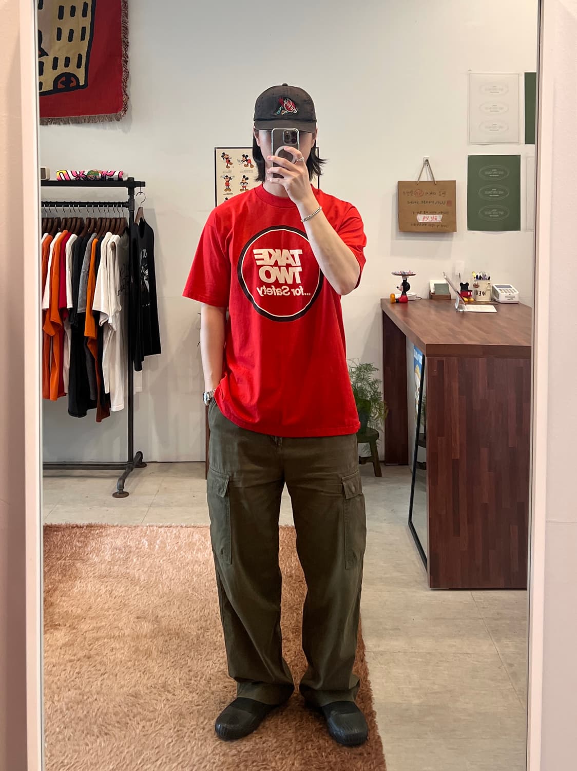 90s Hanes 헤인즈 TAKE TWO 반팔 티셔츠 (made USA) 상품이미지2