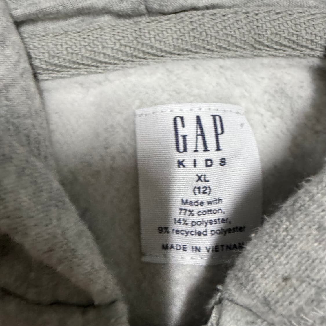 갭 그레이 후드집업 xl 상품이미지3