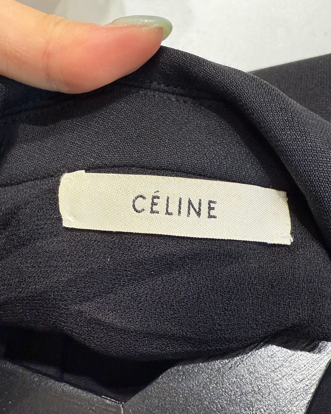 셀린느 15ss 피비 파일로 블랙 스티치 코트  상품이미지8