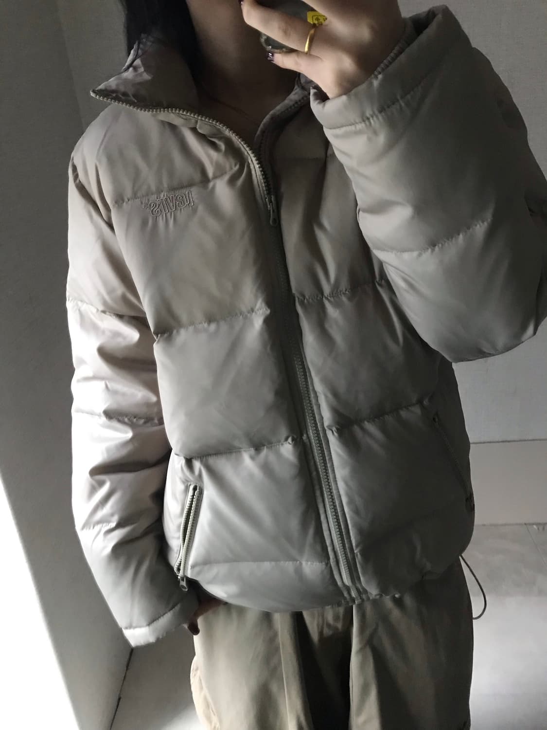 리바이스 베이지 패딩 상품이미지2