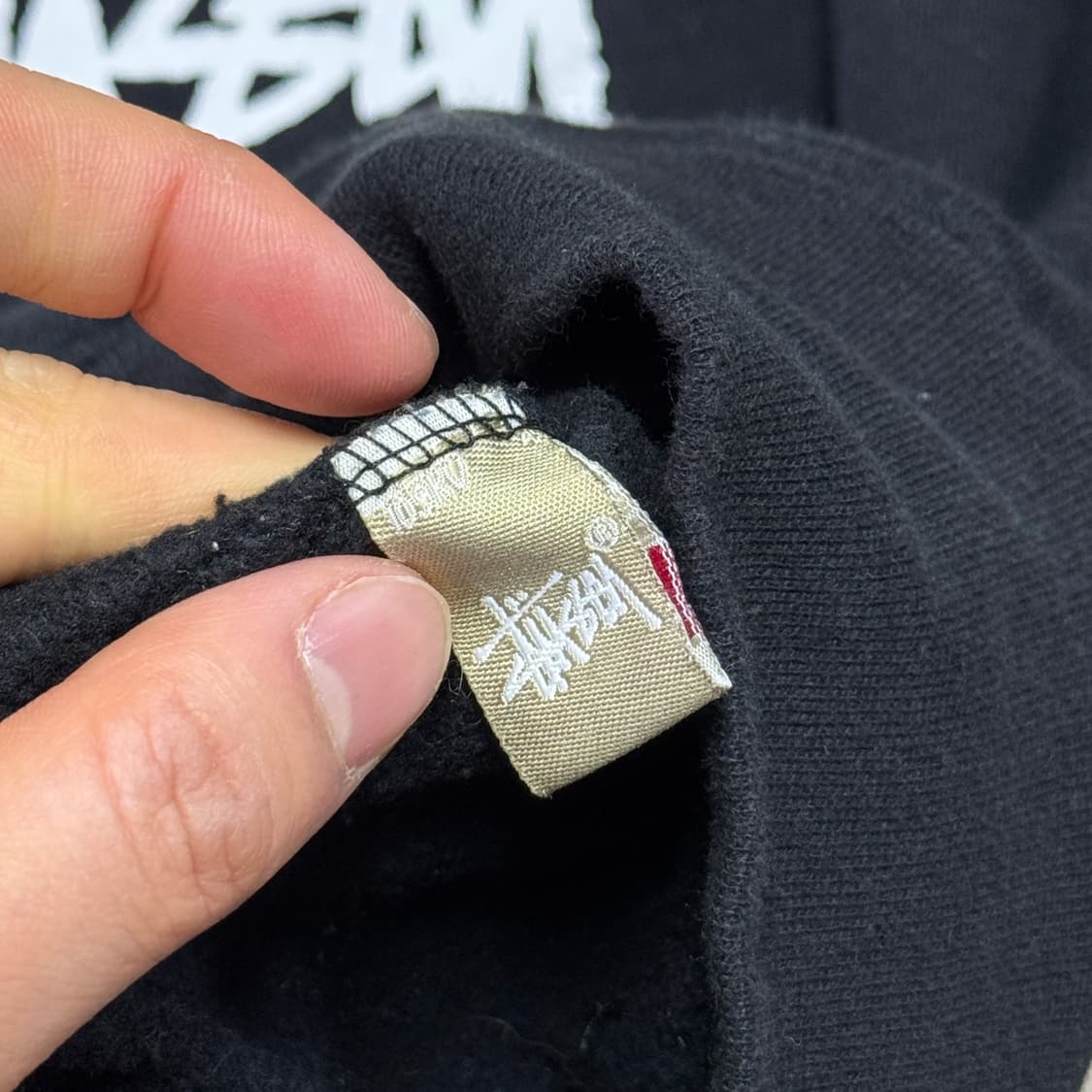 스투시 빈티지 카모 크라운 빅로고 후드 L 상품이미지8