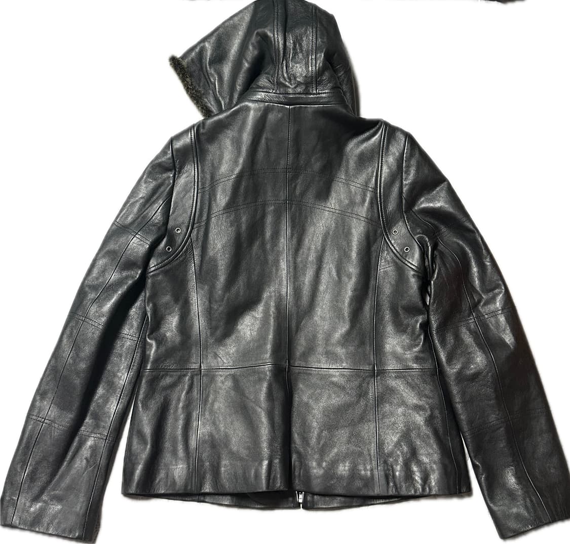 Fashion&style 퍼 레더 자켓  상품이미지2