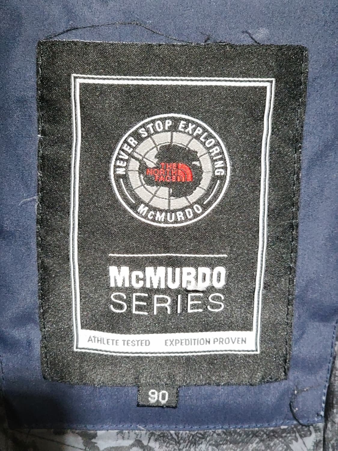 (95) 노스페이스 맥머도 패딩점퍼 네이비 거위털 구스다운 후드자켓  상품이미지3