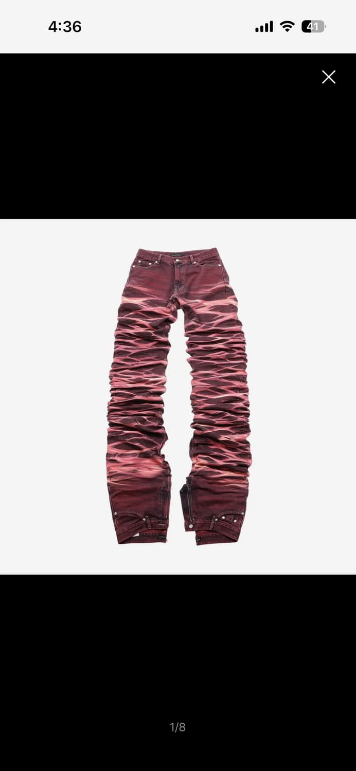 써저리 윤슬 롱 더블 진 플레임 M 상품이미지2