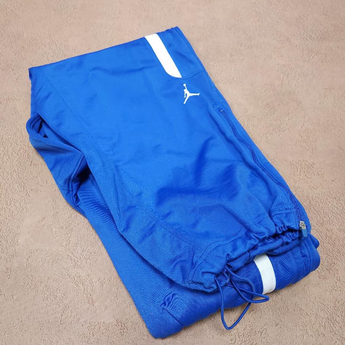 바배) 조던 빈티지 화이트 사이드 라인 블루 와이드 트랙팬츠 상품이미지2