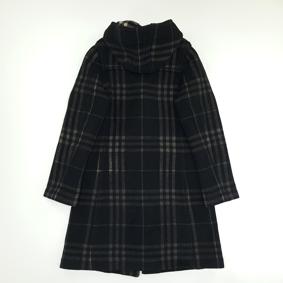 CN799W M 버버리 런던 스페셜티 울 체크 더플 코트 상품이미지10