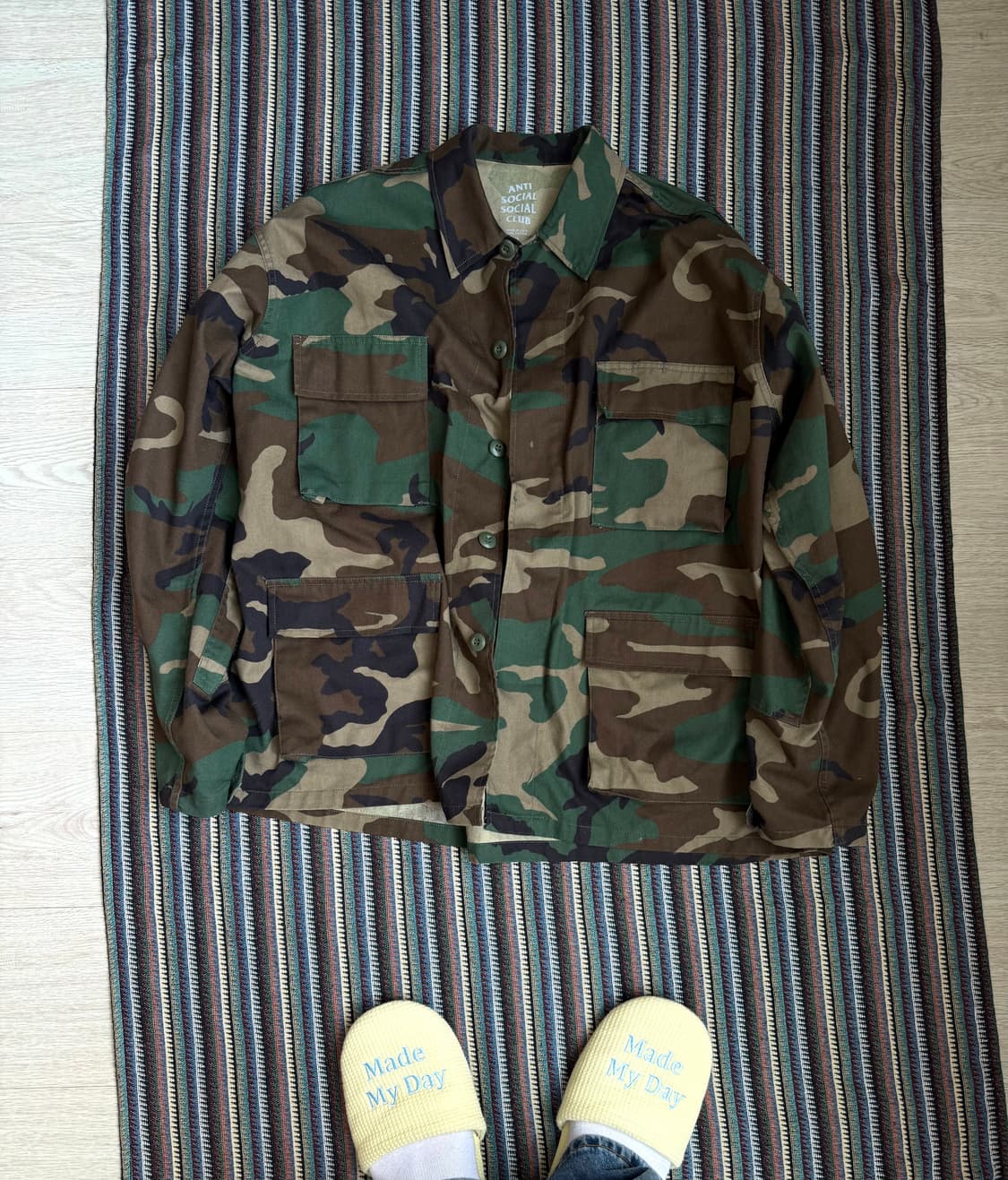 안티소셜소셜클럽 카모 셔츠 자켓 상품이미지3