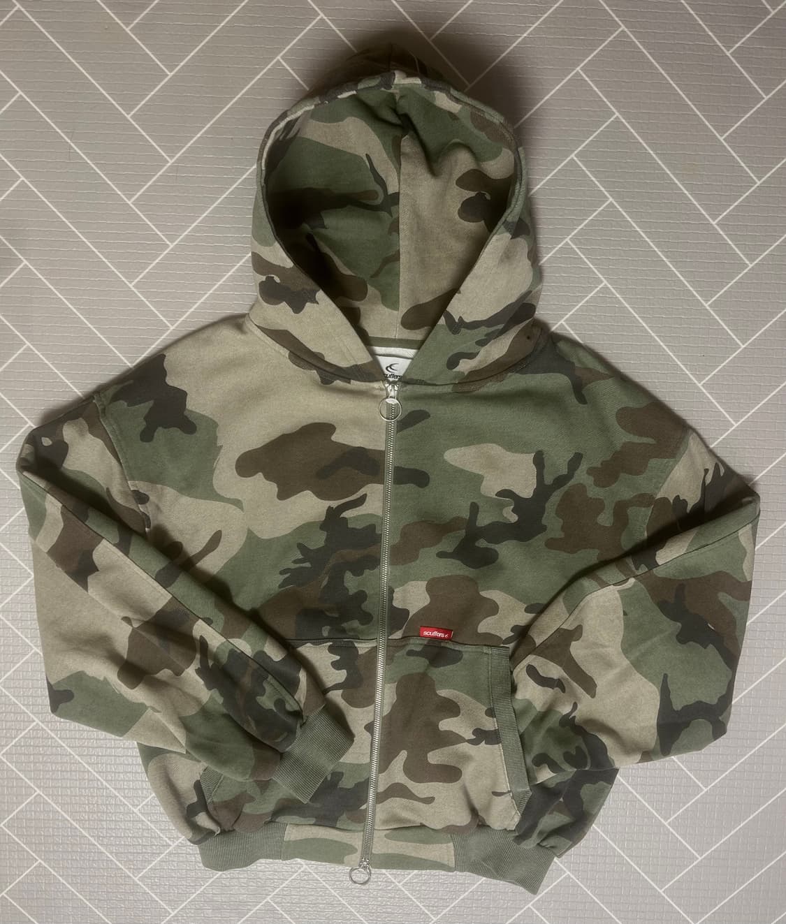 Scuffers 카모 후디 집업 상품이미지1