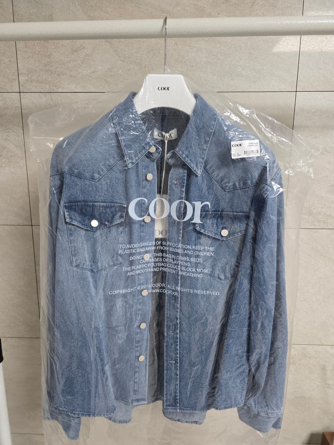 쿠어 웨스턴 데님 셔츠 M 상품이미지1