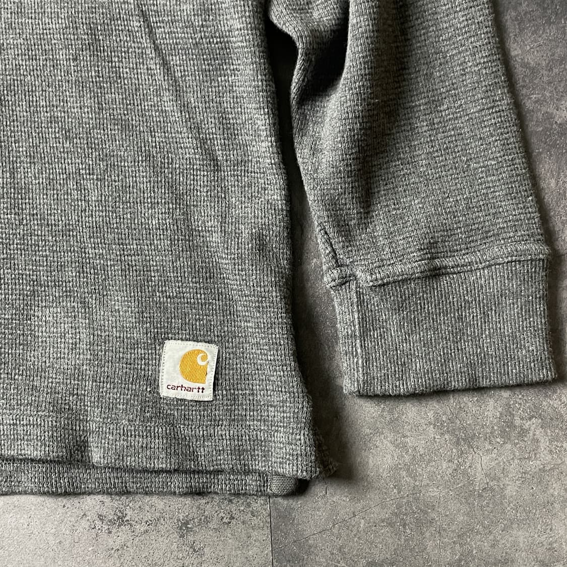 CARHARTT 칼하트 빈티지 그레이 와플 스웨트셔츠 A00391 상품이미지4