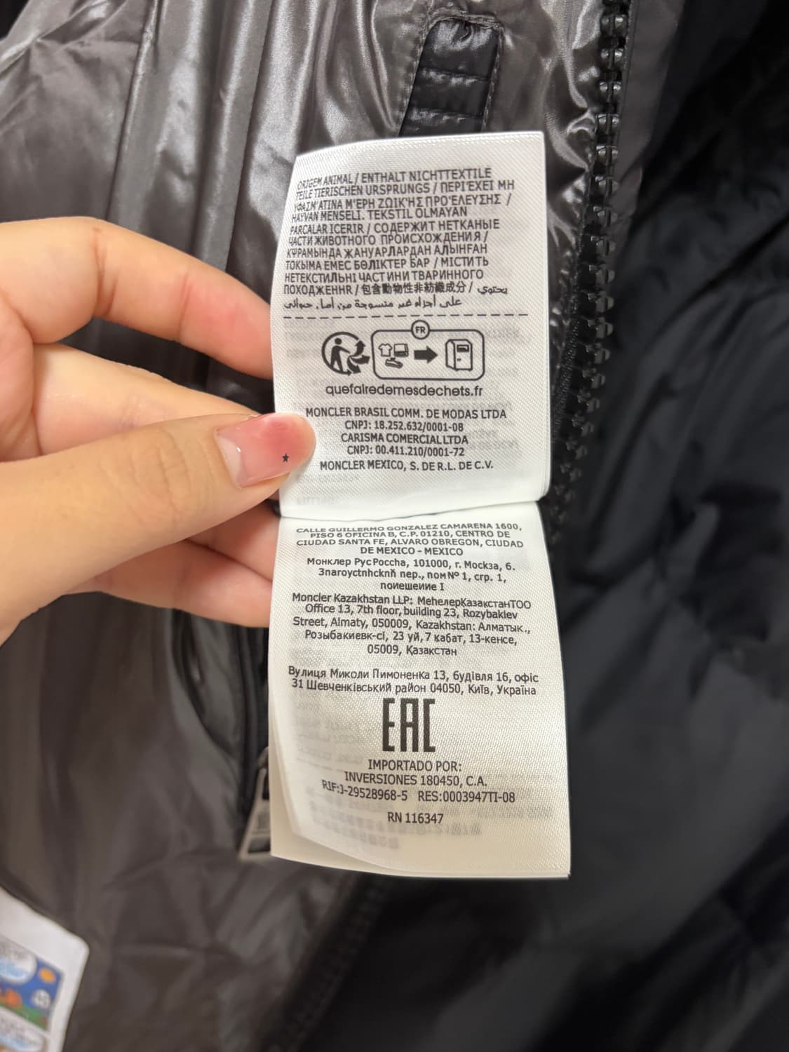 몽클레어 마야 패딩 블랙 1사이즈 새상품 상품이미지10