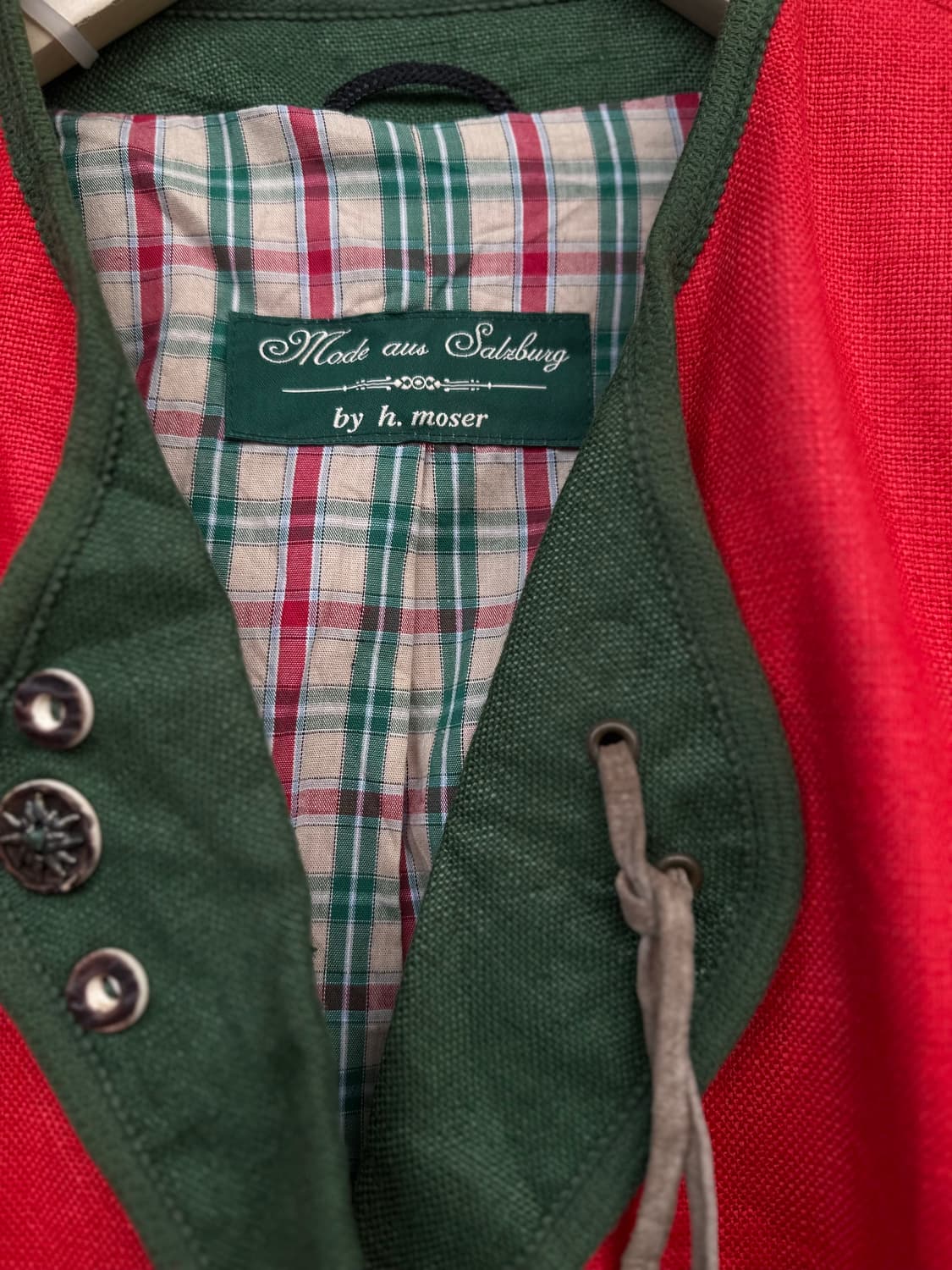 Vintage Tyrolean red Jacket 상품이미지4