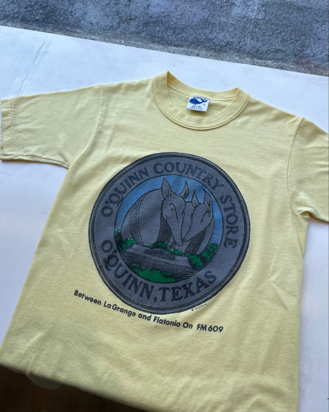 80s USA “Armadillo” store Promo T-shirt  상품이미지5