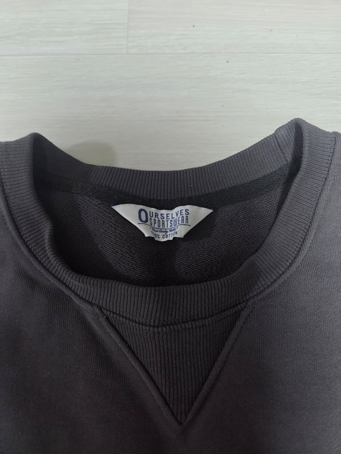 [1] 아워셀브스 워시드 스웻셔츠 차콜 상품이미지3