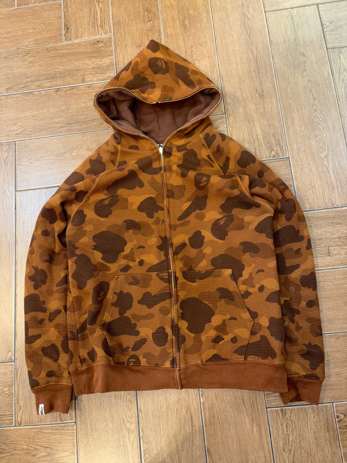 Bape Reversible Brown Hood Zip-Up ⭐️레어⭐️ 상품이미지9