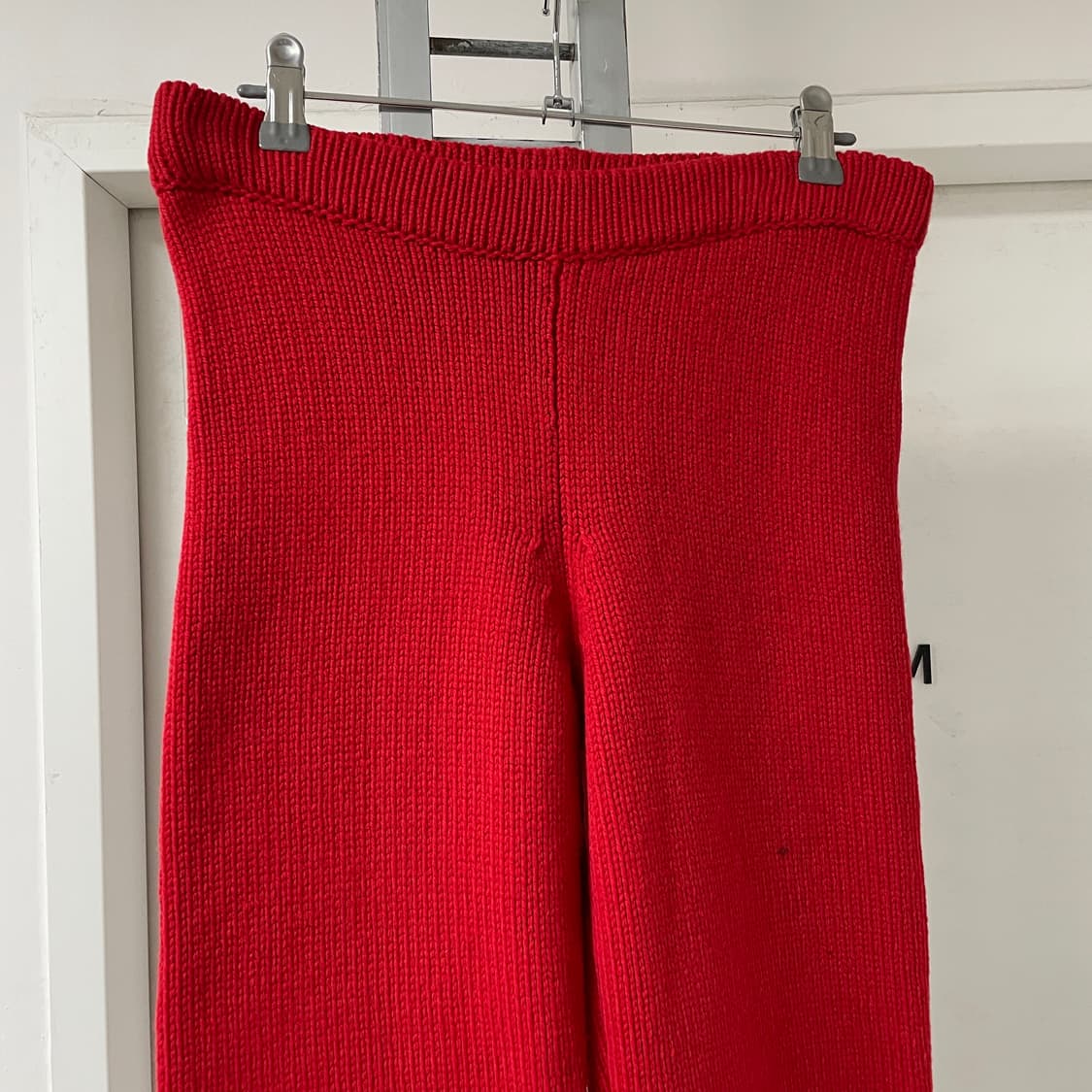 몽클레어 니트 팬츠 레드 M(W) 상품이미지2
