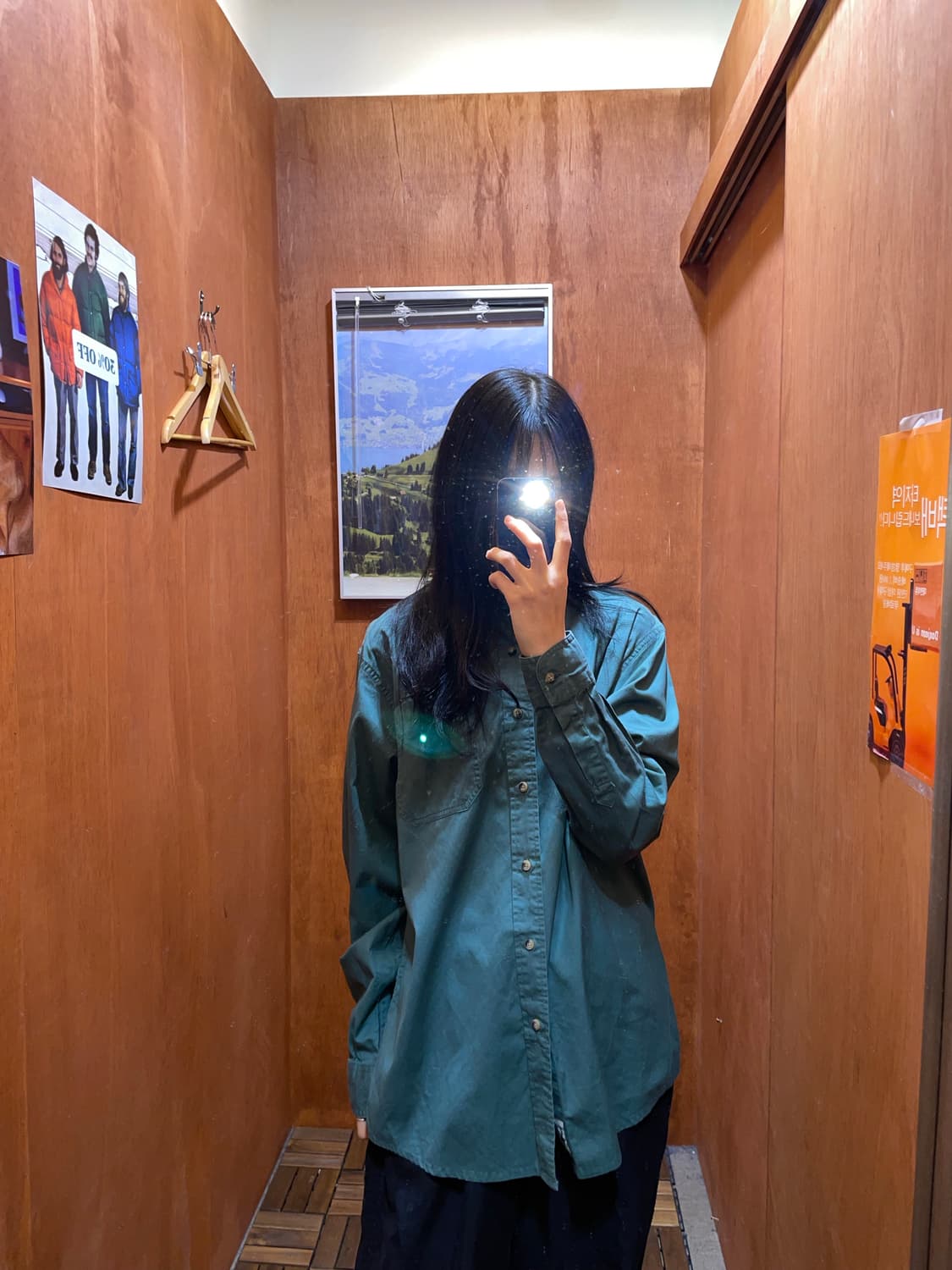 (M) Wrangler 랭글러 코튼 워크 셔츠 상품이미지1