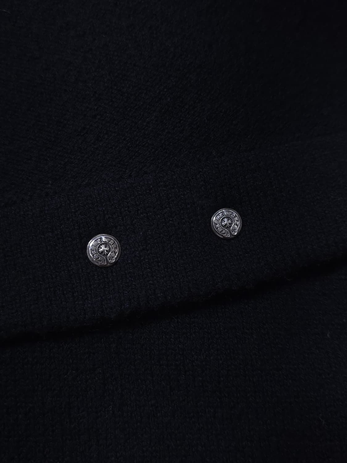 [L] 크롬하츠 세메터리 헐리우드 캐시미어 후드 블랙 상품이미지5