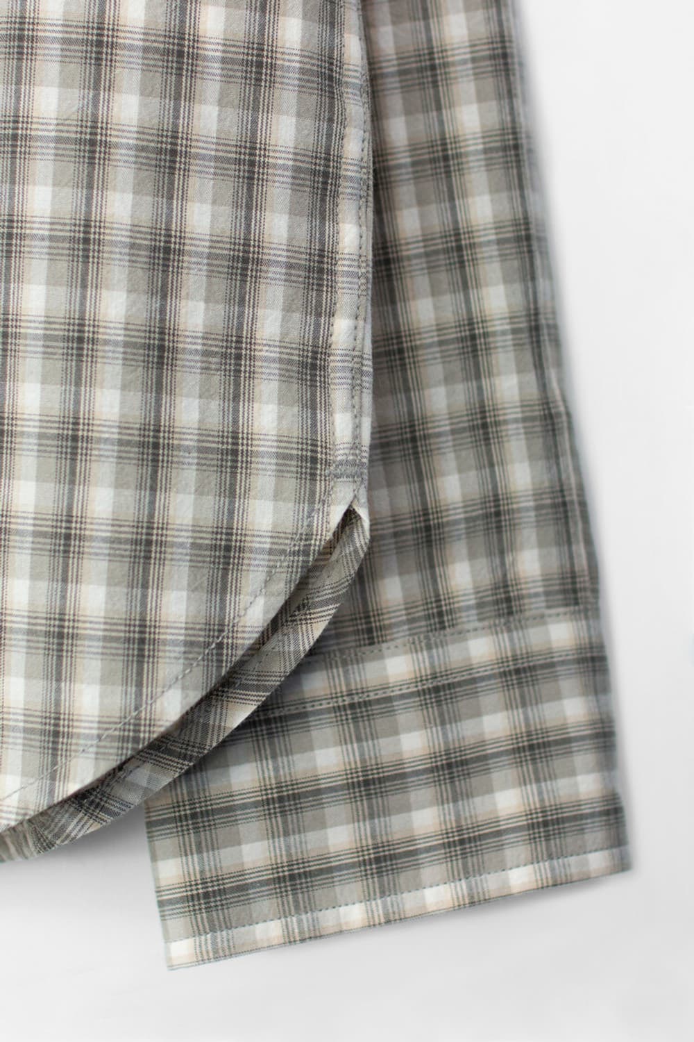 고낙 오가닉 모스 베이지 체크셔츠 S사이즈 상품이미지4