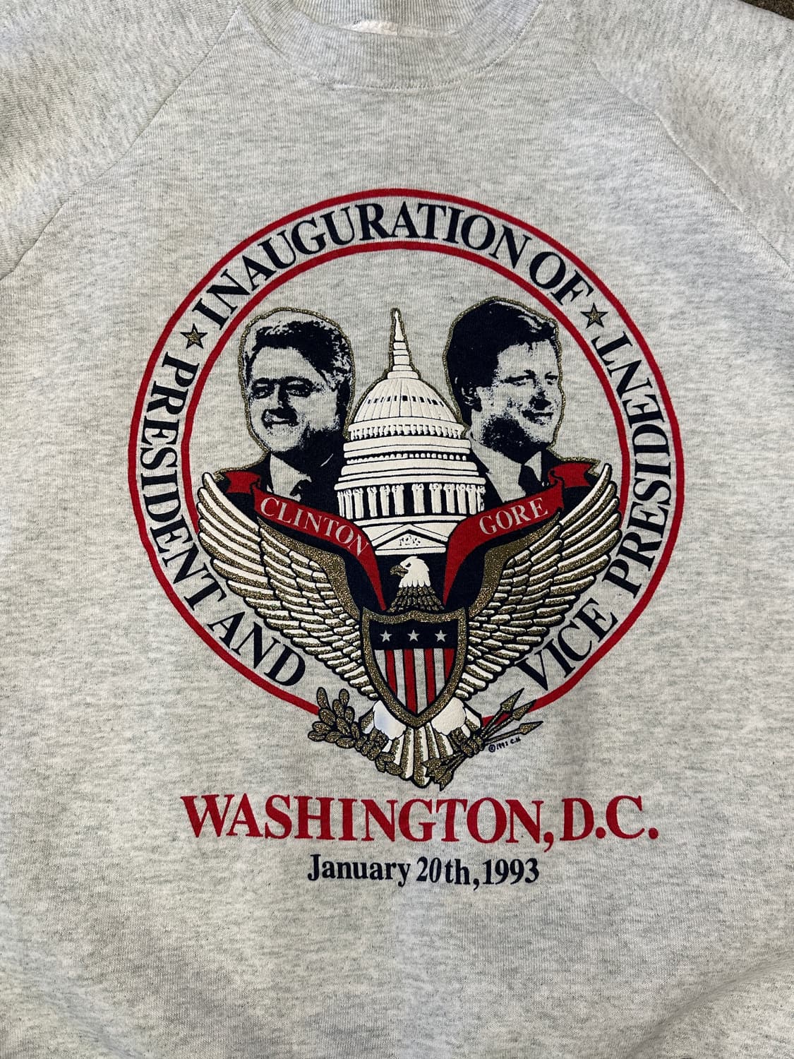 90s Fruit of the loom 클린턴 스웻셔츠 L 상품이미지3