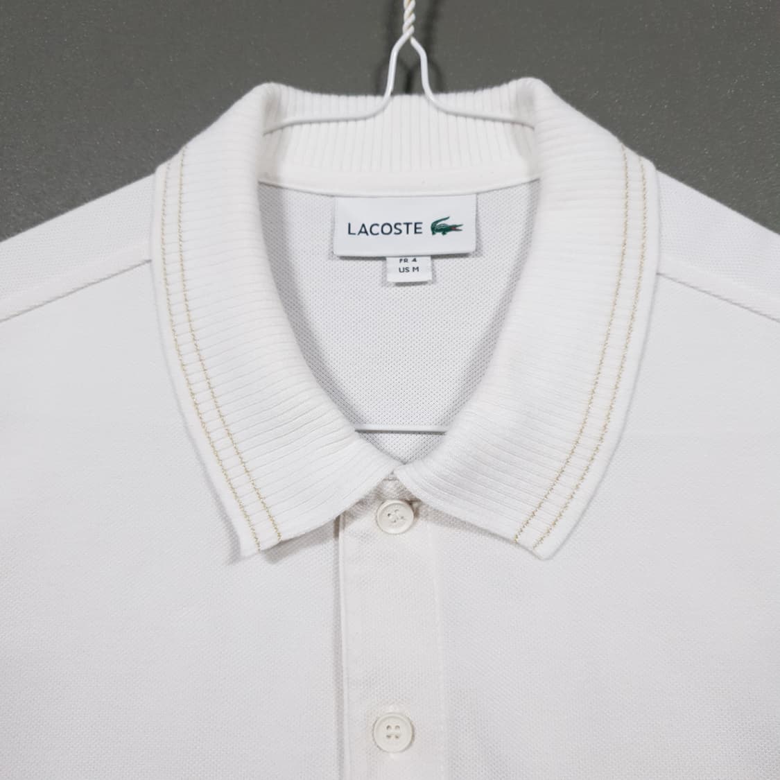 100) 라코스테 신형 22ss 골드 스티치 반팔 카라티 폴로 피케 셔츠 상품이미지6
