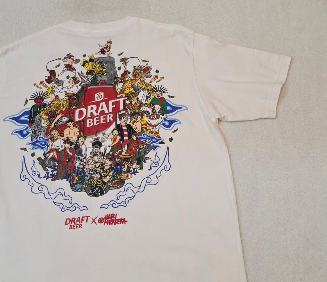 (남녀공용) DRAFT BEER 로고 반팔티 상품이미지5