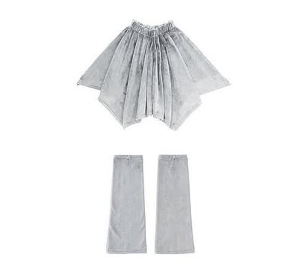 지초이 컴포트 23-007 스커트 + 레그워머 그레이 상품이미지2