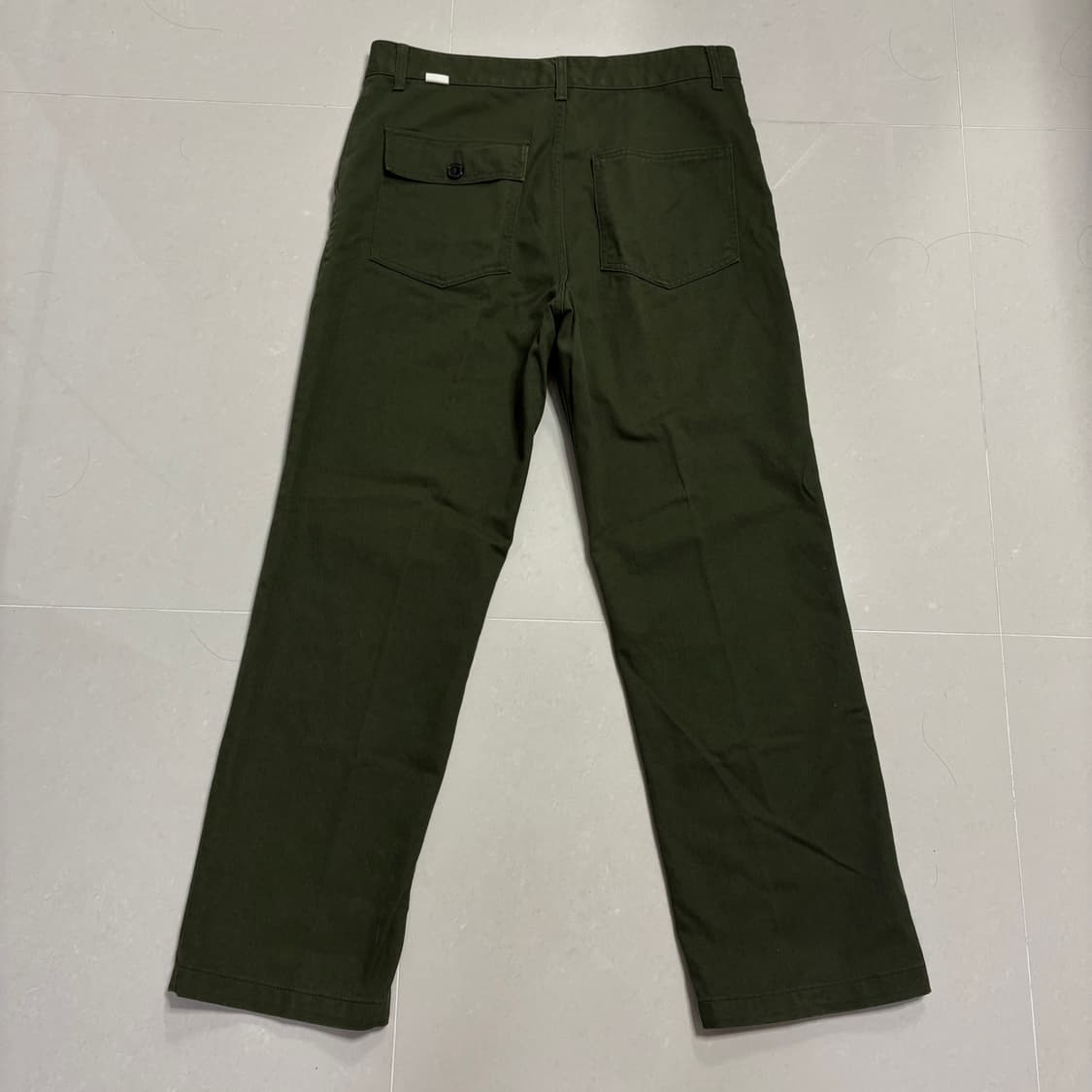 정품 유니폼브릿지 와이드 카키 퍼티그 팬츠 면바지 32인치 상품이미지5