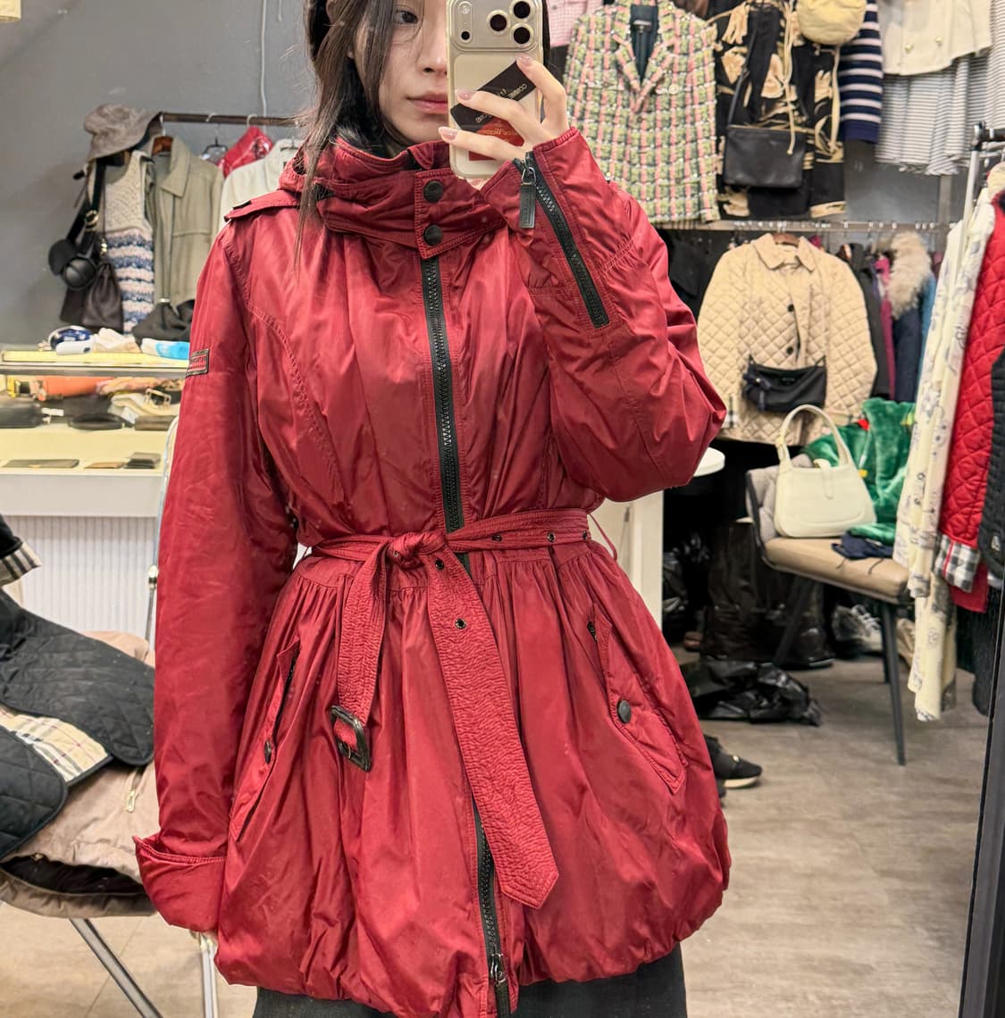 버버리 벨티드 후드 패딩 자켓 상품이미지8